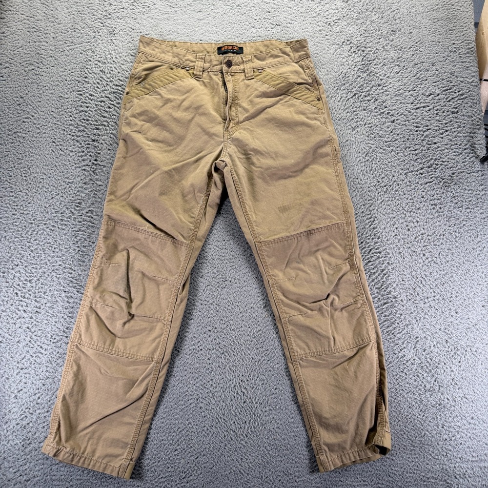 Ridgecut Pant Men 34x32 Beige Cotton Carpenter Straight Workwear Utility Stretch